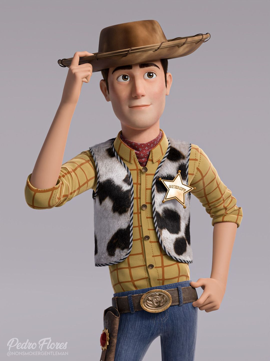 Woody 3D model in a Lightyear movie style by Pedro Flores ...